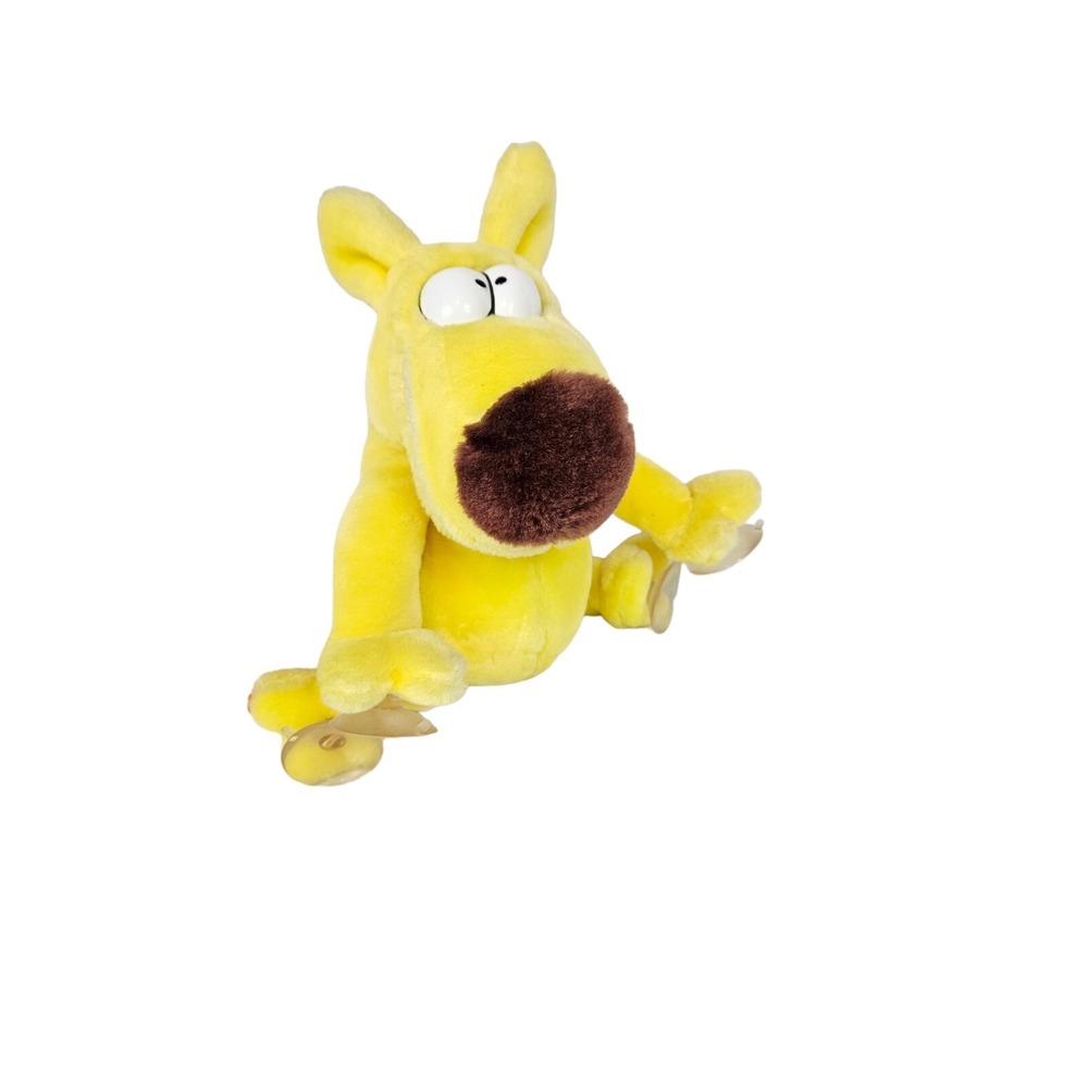 Vintage 1987 Mother Goose & Grimm Yellow Grimmy Dog Stuffed Car Window Cling - Picture 12 of 12